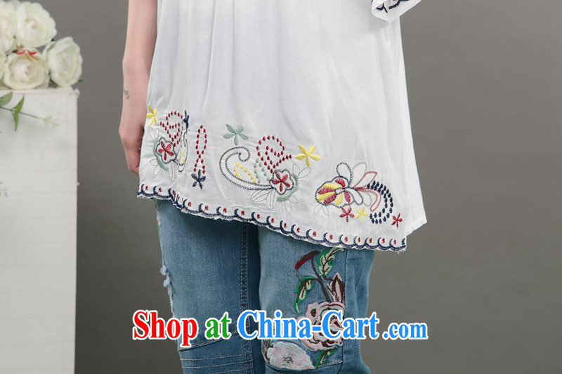 The Xu Jialu clothing, summer 2015 new national winds, female embroidered cotton silk Korean female large white code are code pictures, price, brand platters! Elections are good character, the national distribution, so why buy now enjoy more preferential! Health