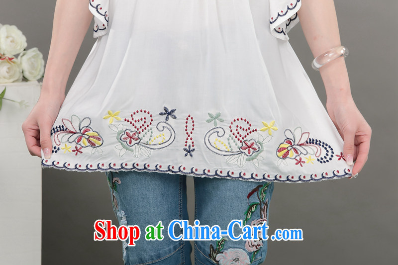 The Xu Jialu clothing, summer 2015 new national winds, female embroidered cotton silk Korean female large white code are code pictures, price, brand platters! Elections are good character, the national distribution, so why buy now enjoy more preferential! Health