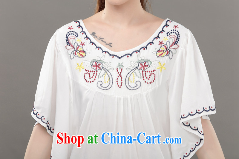 The Xu Jialu clothing, summer 2015 new national winds, female embroidered cotton silk Korean female large white code are code pictures, price, brand platters! Elections are good character, the national distribution, so why buy now enjoy more preferential! Health