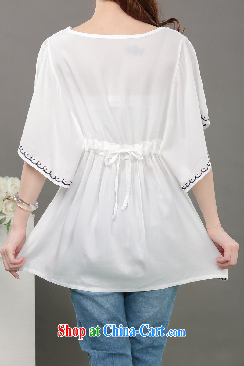 The Xu Jialu clothing, summer 2015 new national winds, female embroidered cotton silk Korean female large white code are code pictures, price, brand platters! Elections are good character, the national distribution, so why buy now enjoy more preferential! Health