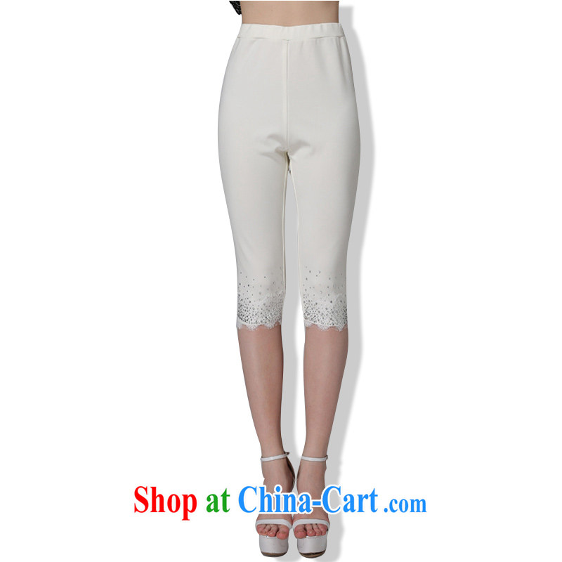 The Ting zhuangting summer 2015 new, the United States and Europe, female minimalist graphics thin pencil trousers 7 casual pants solid K 100 black 5 XL, Ting (zhuangting), online shopping