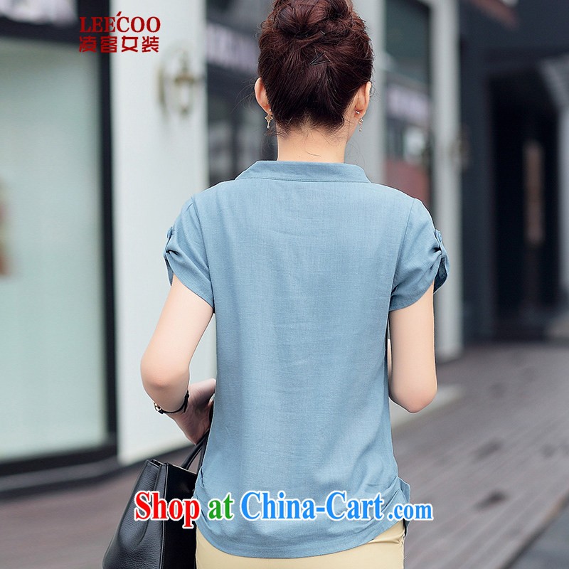 Ling, leecoo 2015 summer on the new larger female female T pension XB 6822 blue 3 XL, Ling (leecoo), shopping on the Internet