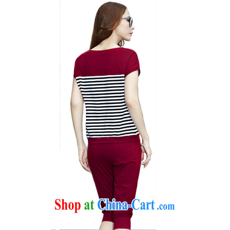Connie, population 2015 summer new Korean leisure suite 7 girls pants large code female 6649 wine red XXXL, Connie (Denisi), shopping on the Internet
