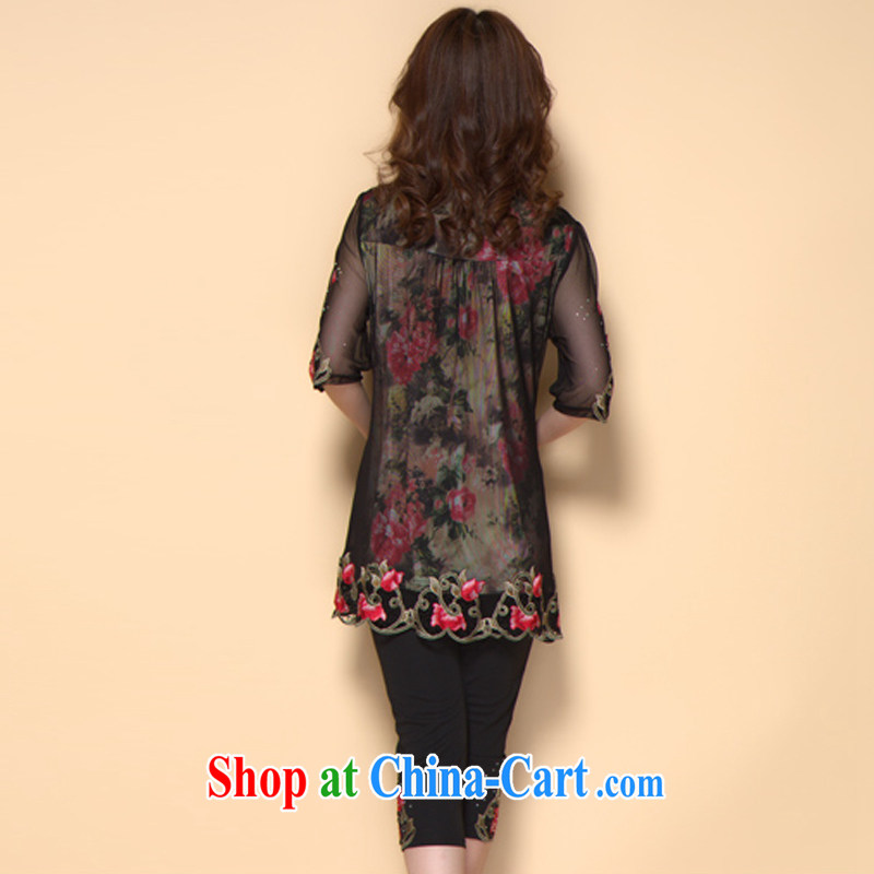 Diane of the Mephidross, Mom loaded in 2015 older new hot drill nails Pearl embroidery dresses two piece set red XXL, Diane of Mephidross (DAISUMAN), shopping on the Internet