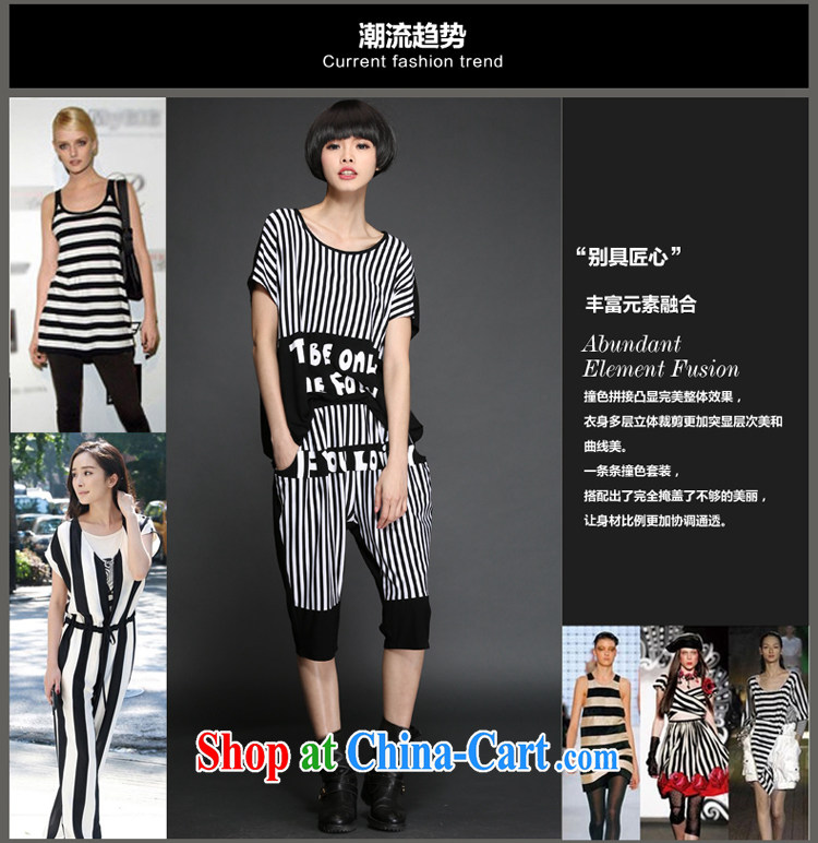 Director of summer 2015 with new, and indeed increase, female fashion streaks knocked color Leisure package two-piece 8203 black large code 5 XL pictures, price, brand platters! Elections are good character, the national distribution, so why buy now enjoy more preferential! Health