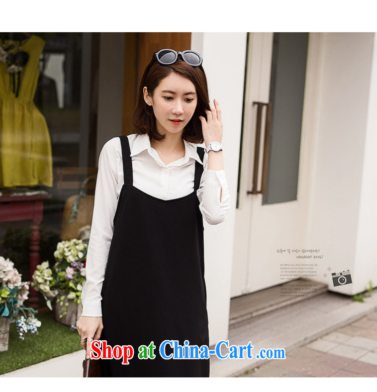 MissDonut 2015 summer and indeed increase, women with emphasis on 200 mm jack Korean loose straps skirt video thin dresses 100 ground long skirt Black Large Number 3 XL pictures, price, brand platters! Elections are good character, the national distribution, so why buy now enjoy more preferential! Health