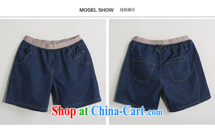 Water by 2015 summer new, larger female stretch Elastic waist denim shorts girls 3 pants XT 15 5014 Tibet, 4 XL pictures, price, brand platters! Elections are good character, the national distribution, so why buy now enjoy more preferential! Health