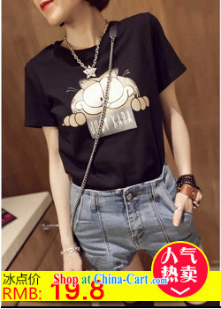 ZDX 2015 summer new letter card loose cotton short-sleeved T-shirt female Korean female noodle color L pictures, price, brand platters! Elections are good character, the national distribution, so why buy now enjoy more preferential! Health