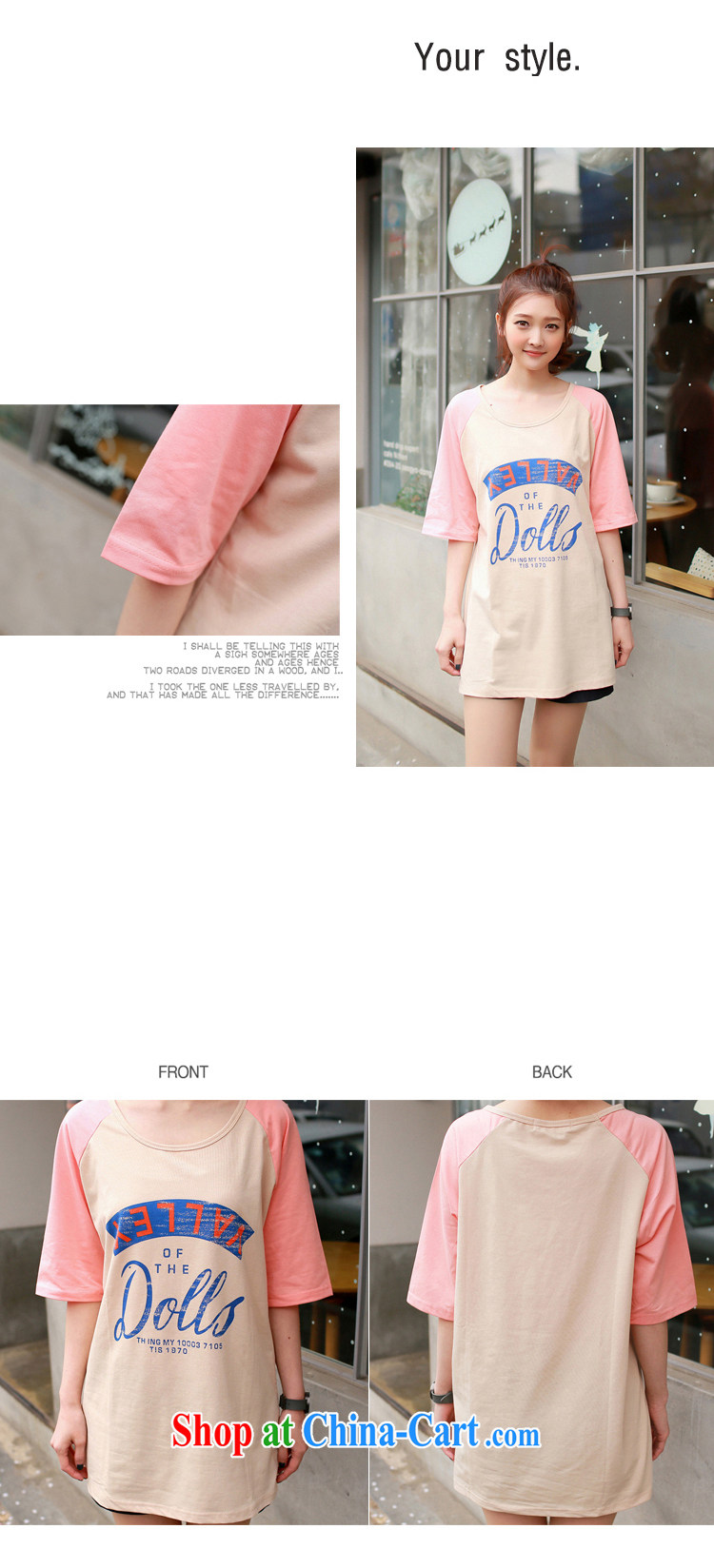 ZDX 2015 summer new letter card loose cotton short-sleeved T-shirt female Korean female noodle color L pictures, price, brand platters! Elections are good character, the national distribution, so why buy now enjoy more preferential! Health
