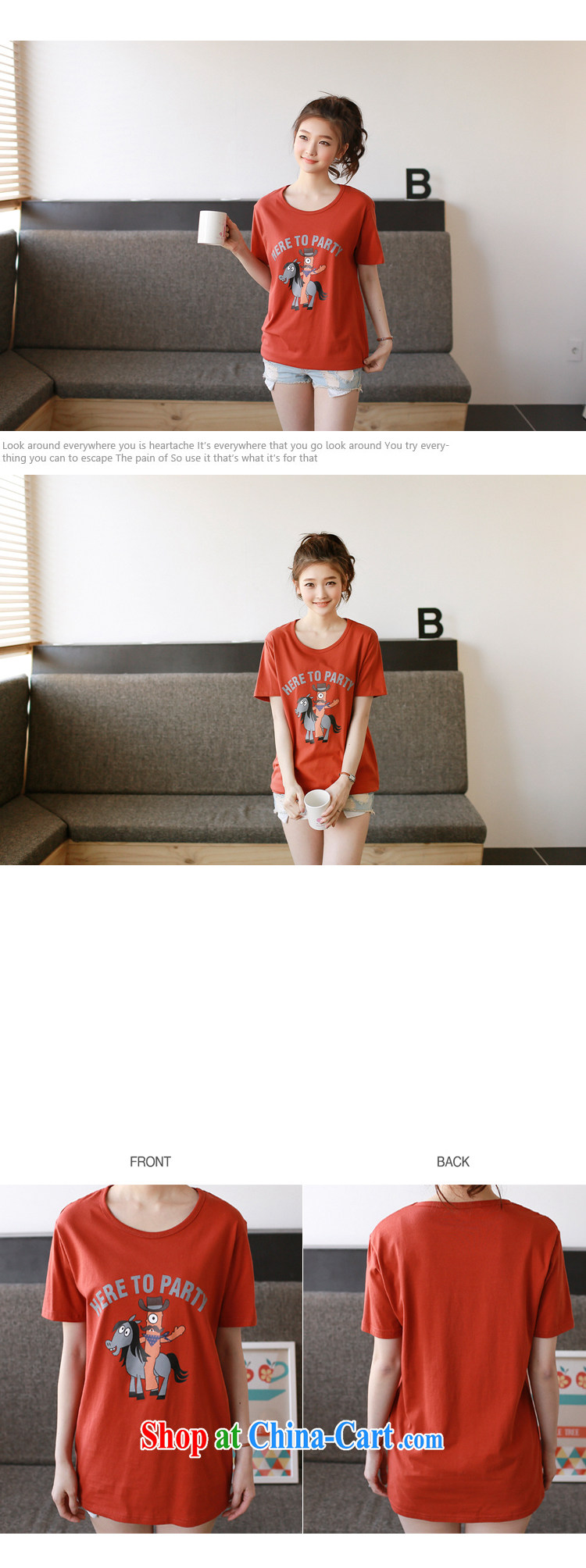 ZDX summer new boudoir honey sister with Korean version the code loose cartoon T-shirt the original accommodation, short-sleeved girls T-shirt (4 cats) toner XXL pictures, price, brand platters! Elections are good character, the national distribution, so why buy now enjoy more preferential! Health
