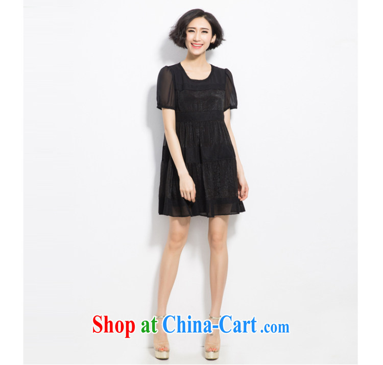 Eternal show the code women's clothing dresses thick sister summer 2015 new thick mm thick, graphics thin, Korean snow woven shirts mask poverty liberal A field dress black 3 XL pictures, price, brand platters! Elections are good character, the national distribution, so why buy now enjoy more preferential! Health