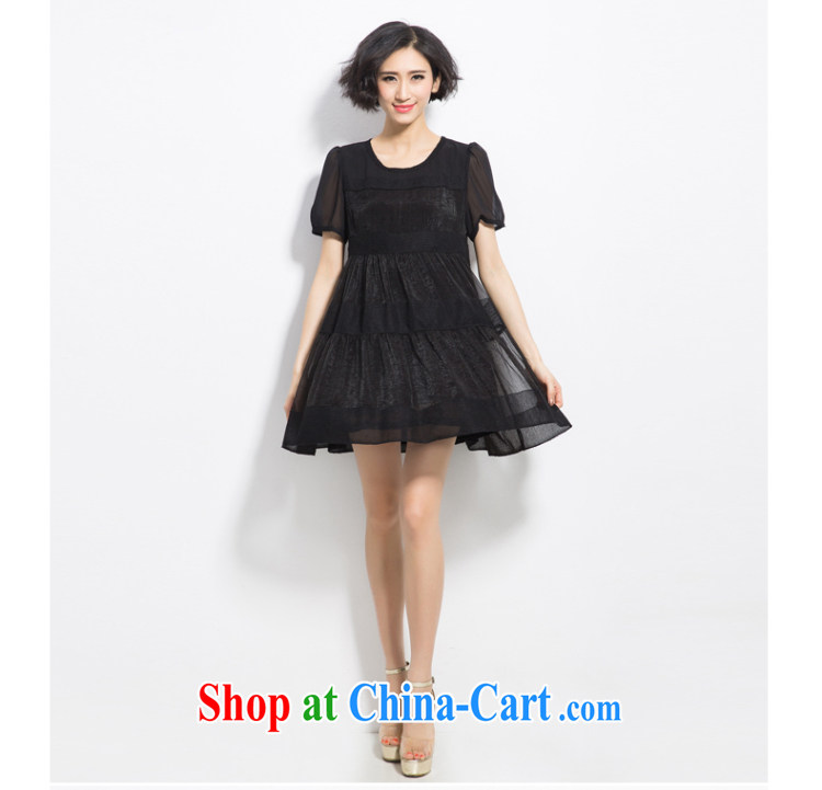 Eternal show the code women's clothing dresses thick sister summer 2015 new thick mm thick, graphics thin, Korean snow woven shirts mask poverty liberal A field dress black 3 XL pictures, price, brand platters! Elections are good character, the national distribution, so why buy now enjoy more preferential! Health