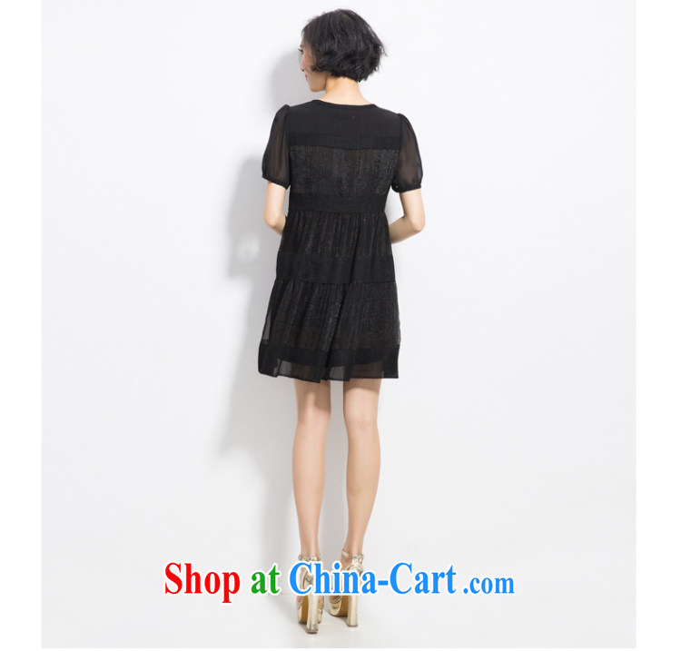 Eternal show the code women's clothing dresses thick sister summer 2015 new thick mm thick, graphics thin, Korean snow woven shirts mask poverty liberal A field dress black 3 XL pictures, price, brand platters! Elections are good character, the national distribution, so why buy now enjoy more preferential! Health