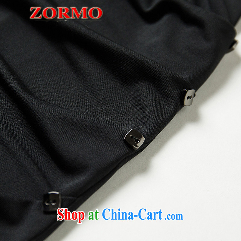 ZORMO summer 2015 new larger Leisure package on the MM is indeed increasing, loose short-sleeved T shirt +, trouser press kit black 5 XL 185 - 210 jack, ZORMO, shopping on the Internet