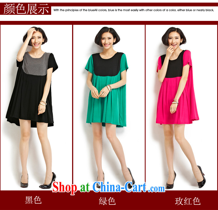 In short, the possible summer 2015 new Korean version of the greater code female loose video thin personality spell color thick sister, long T pension J 890 black large numbers, pictures, price, brand platters! Elections are good character, the national distribution, so why buy now enjoy more preferential! Health