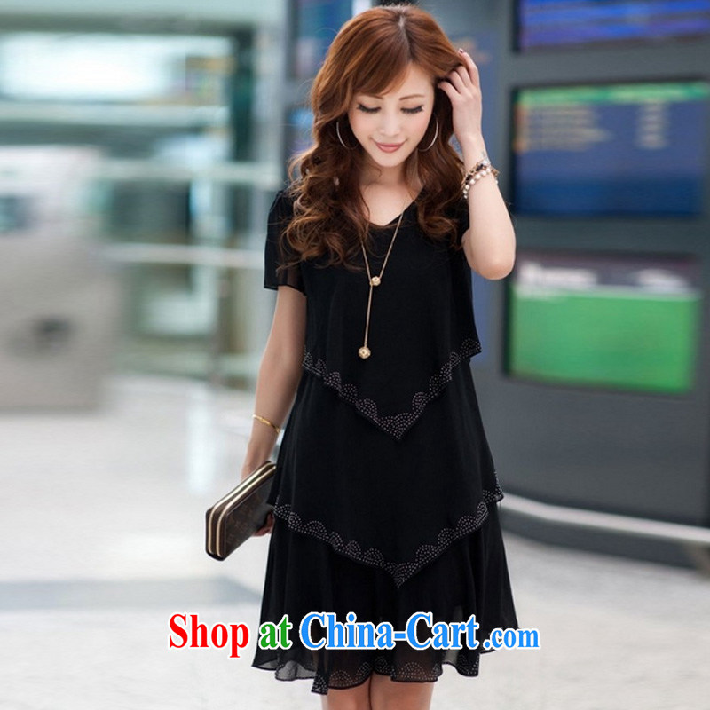 Diane of the Mephidross, snow-woven dresses trendy, Mom 200Jack hot drill cake skirt girls decorated in black XXL, Diane of Mephidross (DAISUMAN), online shopping