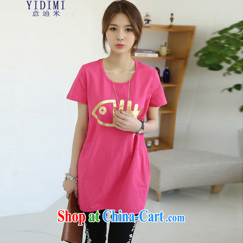 It's the code women summer short-sleeved T-shirts liberal T 桖 K 11 - 7012 the red XL