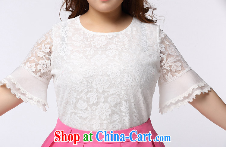 The Erez mark mm thick and is indeed increasing, female short-sleeve lace T-shirt 2015 summer new graphics thin round-collar T shirt T-shirt 1139 white XXXL (recommendations of chest 130 cm left and right) pictures, price, brand platters! Elections are good character, the national distribution, so why buy now enjoy more preferential! Health