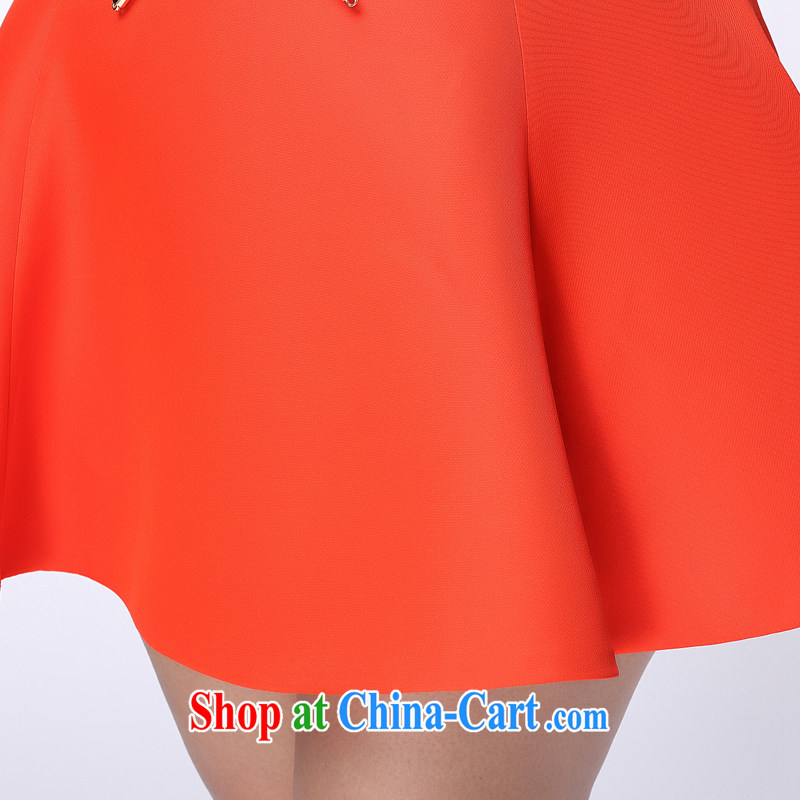 The Erez mark 2015 summer new, larger female body skirt Korean mm thick and fat XL beauty graphics thin skirts dresses 4034 XXL (waist 90 cm), the Erez. mark (OLAZY . MARK), online shopping