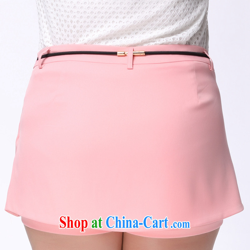The Erez mark 200 jack on the MM Code women dress shorts summer new Korean version the FAT and FAT sister dresses trousers pants 4035 light pink 3XL (recommended waist 95 cm left and right) and the Erez. mark (OLAZY . MARK), online shopping