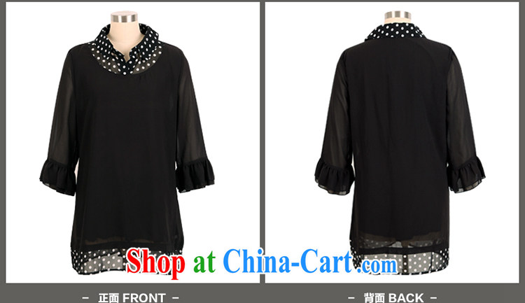 Mephidross economy honey, 2015 summer new XL female Korean fashion wave point stitching leave two T-shirts 1661 Black Large Number 3 XL 160 Jack left and right pictures, price, brand platters! Elections are good character, the national distribution, so why buy now enjoy more preferential! Health