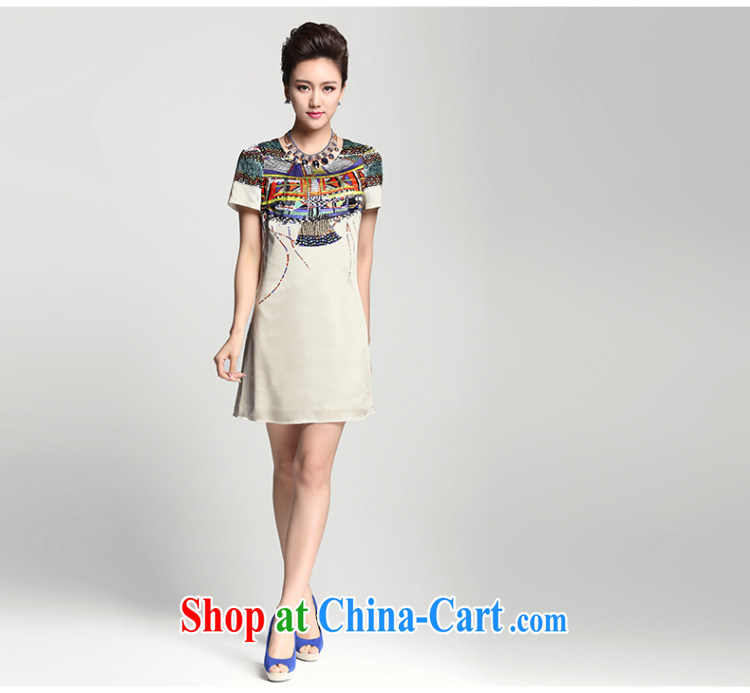 Slim, Mr Big, female 2015 summer new thick mm stylish retro floral style dress 952103144 white 4XL pictures, price, brand platters! Elections are good character, the national distribution, so why buy now enjoy more preferential! Health