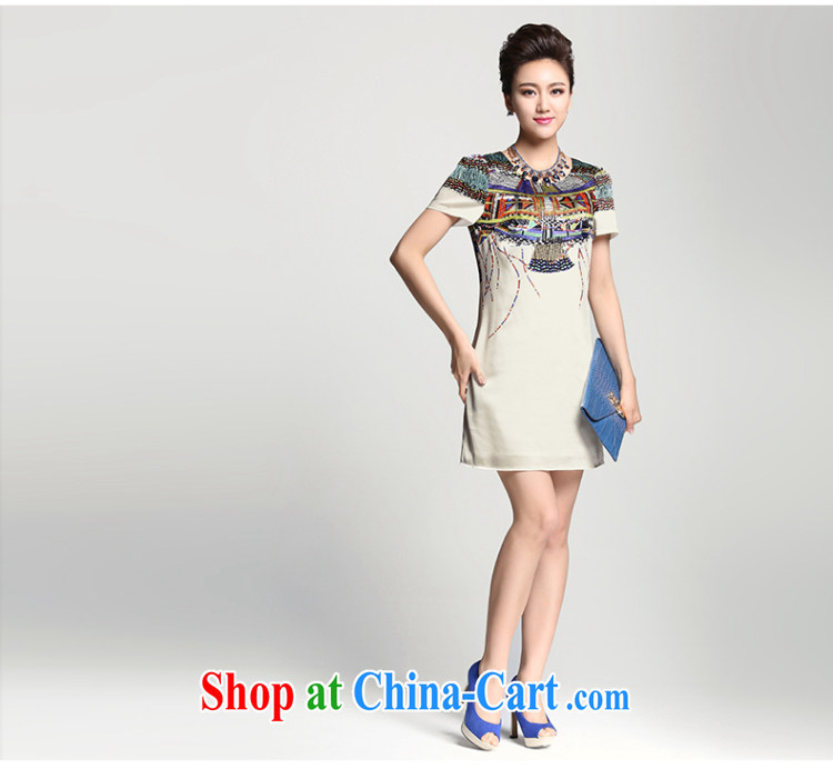 Slim, Mr Big, female 2015 summer new thick mm stylish retro floral style dress 952103144 white 4XL pictures, price, brand platters! Elections are good character, the national distribution, so why buy now enjoy more preferential! Health