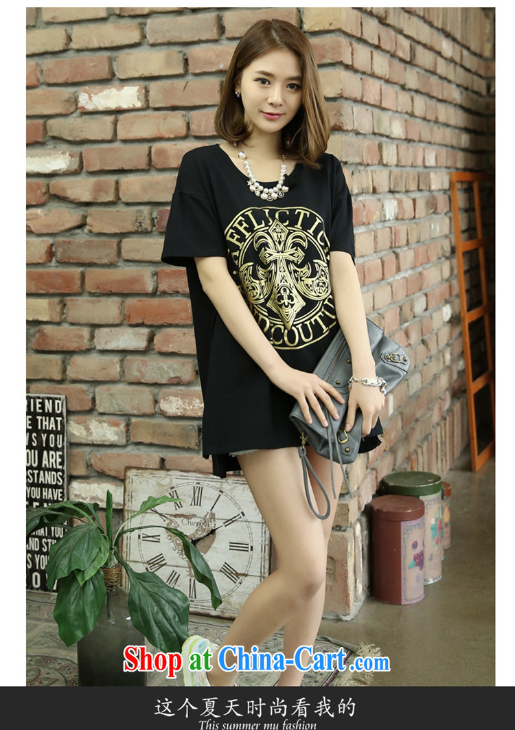 It's the code women's clothing T pension women 2015 relaxed summer short-sleeved K 11 - 2121 black XL pictures, price, brand platters! Elections are good character, the national distribution, so why buy now enjoy more preferential! Health