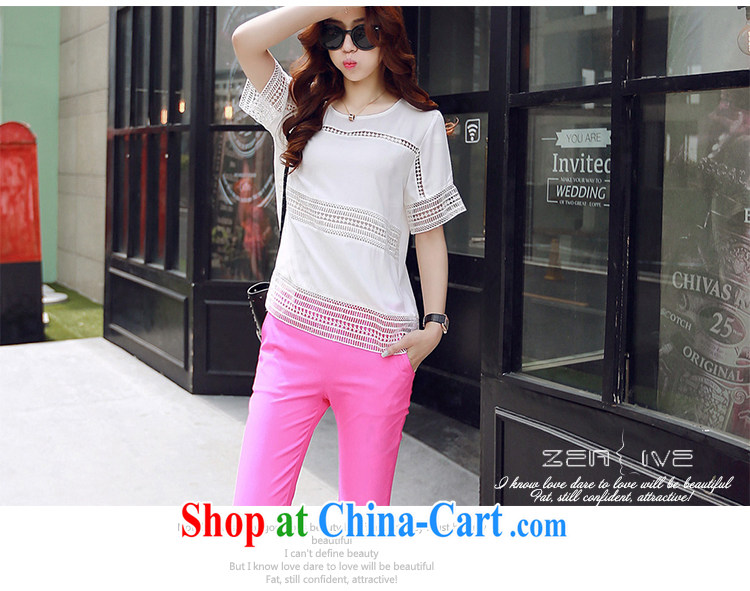 Tang year summer new Korean loose the code female lace Openwork snow woven two-piece pants white + red 1527 3 XL 150 - 160 Jack left and right pictures, price, brand platters! Elections are good character, the national distribution, so why buy now enjoy more preferential! Health