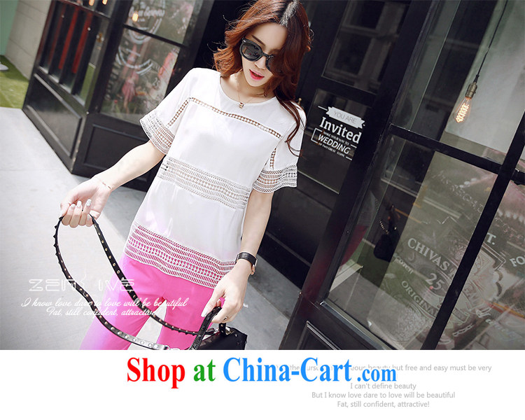 Tang year summer new Korean loose the code female lace Openwork snow woven two-piece pants white + red 1527 3 XL 150 - 160 Jack left and right pictures, price, brand platters! Elections are good character, the national distribution, so why buy now enjoy more preferential! Health