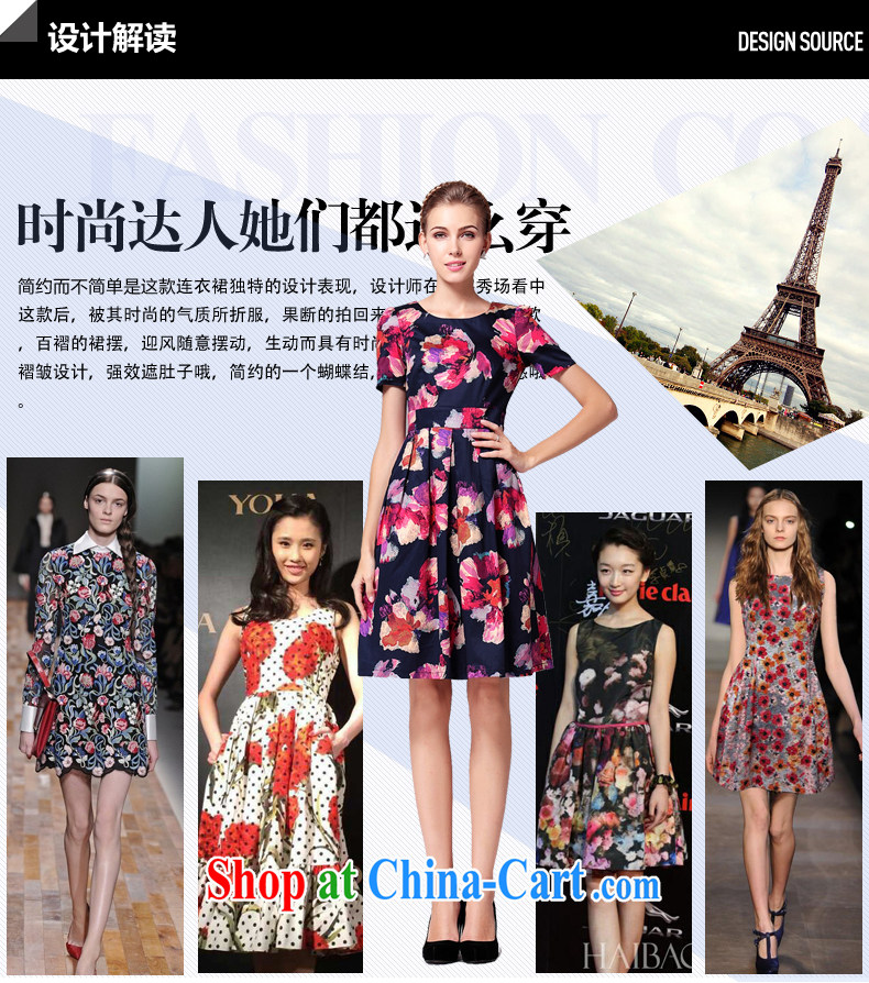 Beautiful Inn European and American high-end Big Women mm thick beauty graphics thin trend has stamp duty knee large code dress short-sleeved XL pictures, price, brand platters! Elections are good character, the national distribution, so why buy now enjoy more preferential! Health