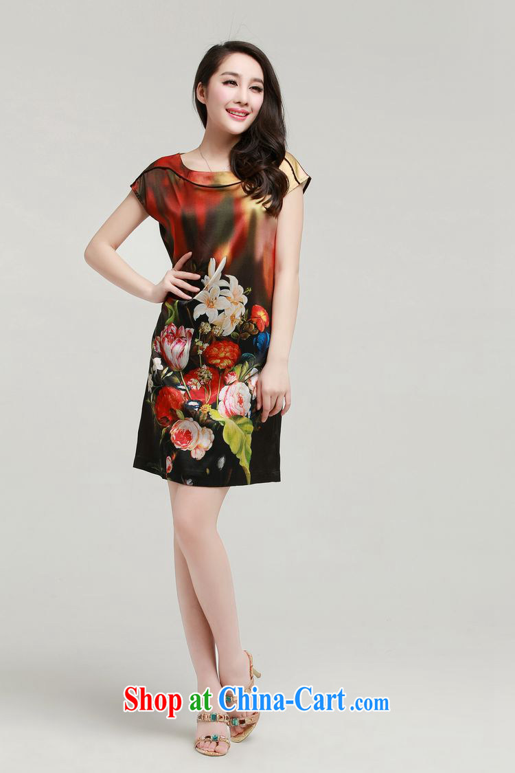 The Mrs Blair, genuine silk upscale silk spring and summer beauty stamp sauna silk dresses the code 100, Wong M 100, Wong XL pictures, price, brand platters! Elections are good character, the national distribution, so why buy now enjoy more preferential! Health