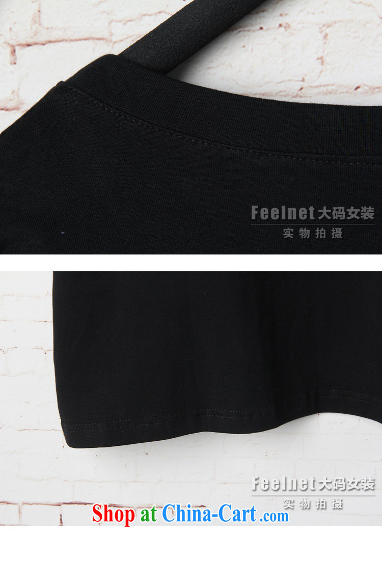 feelnet large female thick mm summer, new Korean loose video thin, long, stamp duty short-sleeved T pension 1595 black 48 code/recommendations 90 - 150 kg pictures, price, brand platters! Elections are good character, the national distribution, so why buy now enjoy more preferential! Health