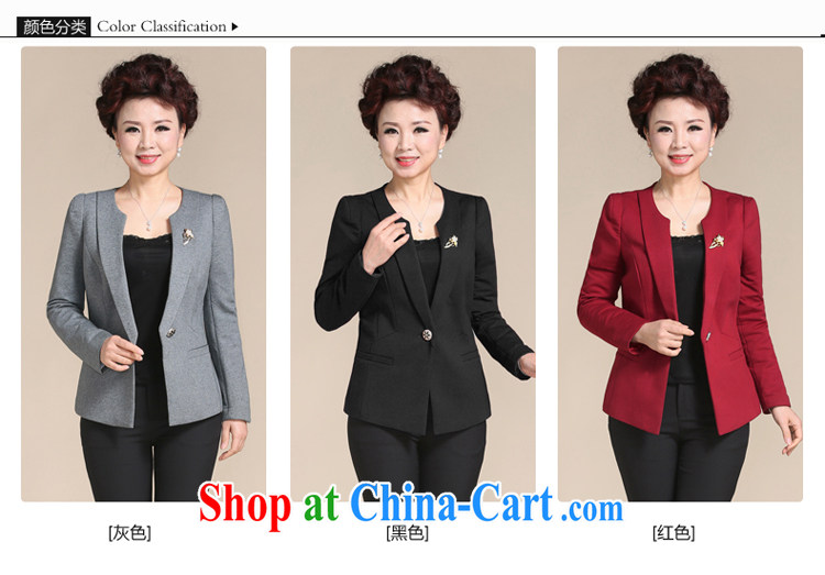 Ousmile spring 2015 new mom beauty graphics thin T-shirt small suit stylish solid color jacket, older women with larger S 013 gray 4 XL pictures, price, brand platters! Elections are good character, the national distribution, so why buy now enjoy more preferential! Health