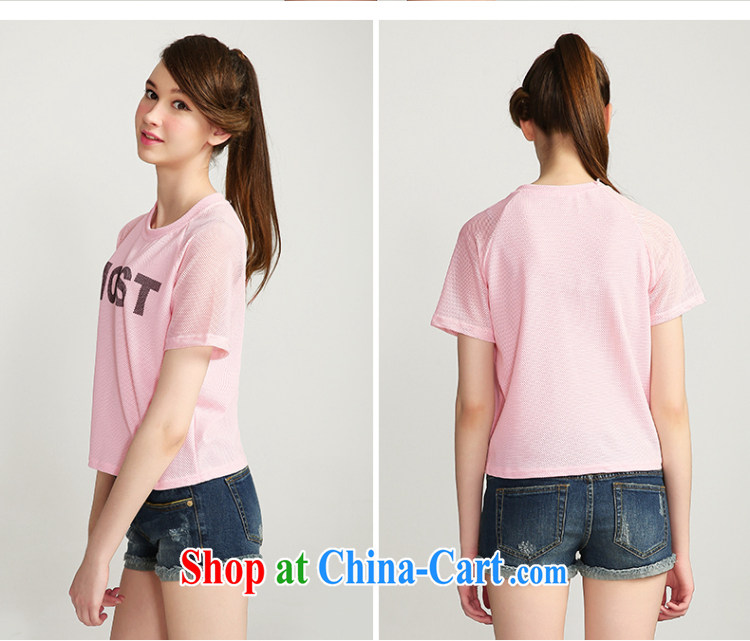 The MR big, girls with 2015 summer new, mm thick mesh letter pattern short sleeve shirt T 652153020 4 Sheung Shui XL pictures, price, brand platters! Elections are good character, the national distribution, so why buy now enjoy more preferential! Health