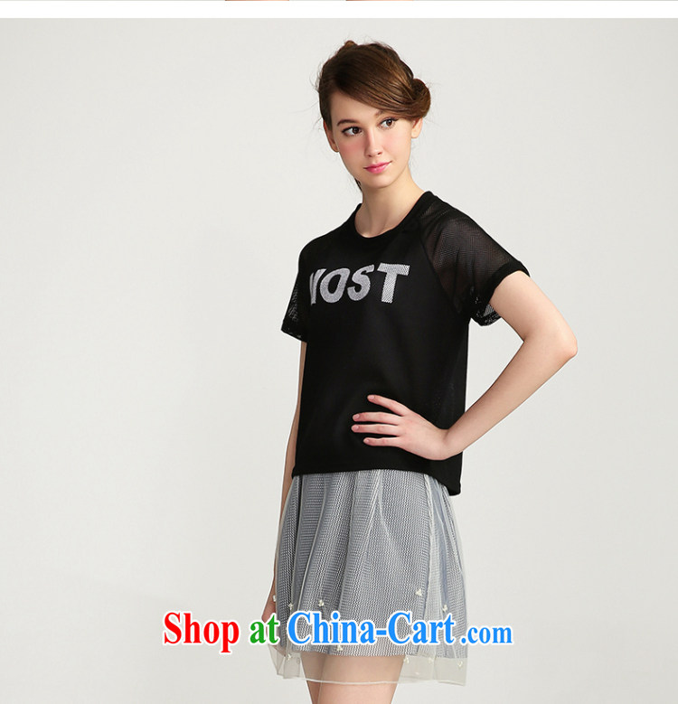 The MR big, girls with 2015 summer new, mm thick mesh letter pattern short sleeve shirt T 652153020 4 Sheung Shui XL pictures, price, brand platters! Elections are good character, the national distribution, so why buy now enjoy more preferential! Health