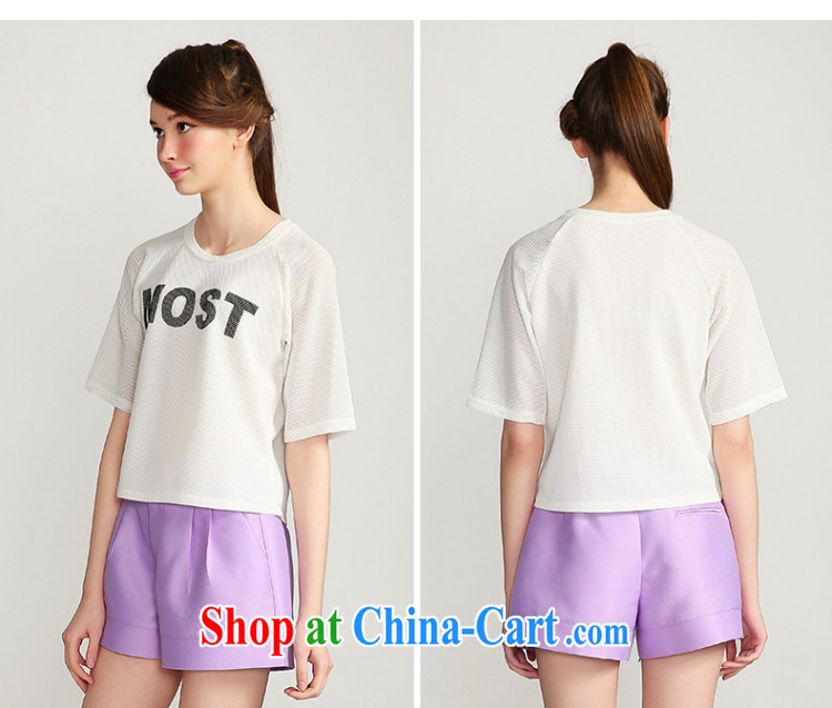 The MR big, girls with 2015 summer new, mm thick mesh letter pattern short sleeve shirt T 652153020 4 Sheung Shui XL pictures, price, brand platters! Elections are good character, the national distribution, so why buy now enjoy more preferential! Health