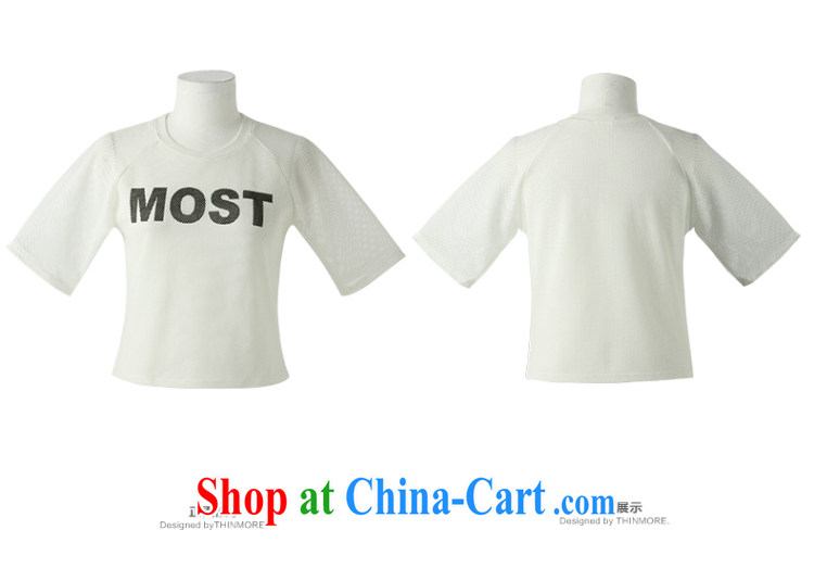 The MR big, girls with 2015 summer new, mm thick mesh letter pattern short sleeve shirt T 652153020 4 Sheung Shui XL pictures, price, brand platters! Elections are good character, the national distribution, so why buy now enjoy more preferential! Health