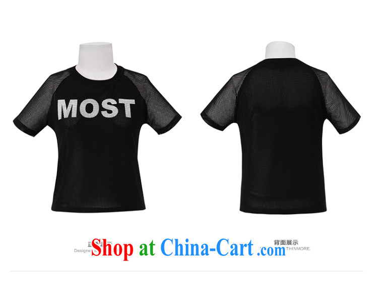 The MR big, girls with 2015 summer new, mm thick mesh letter pattern short sleeve shirt T 652153020 4 Sheung Shui XL pictures, price, brand platters! Elections are good character, the national distribution, so why buy now enjoy more preferential! Health