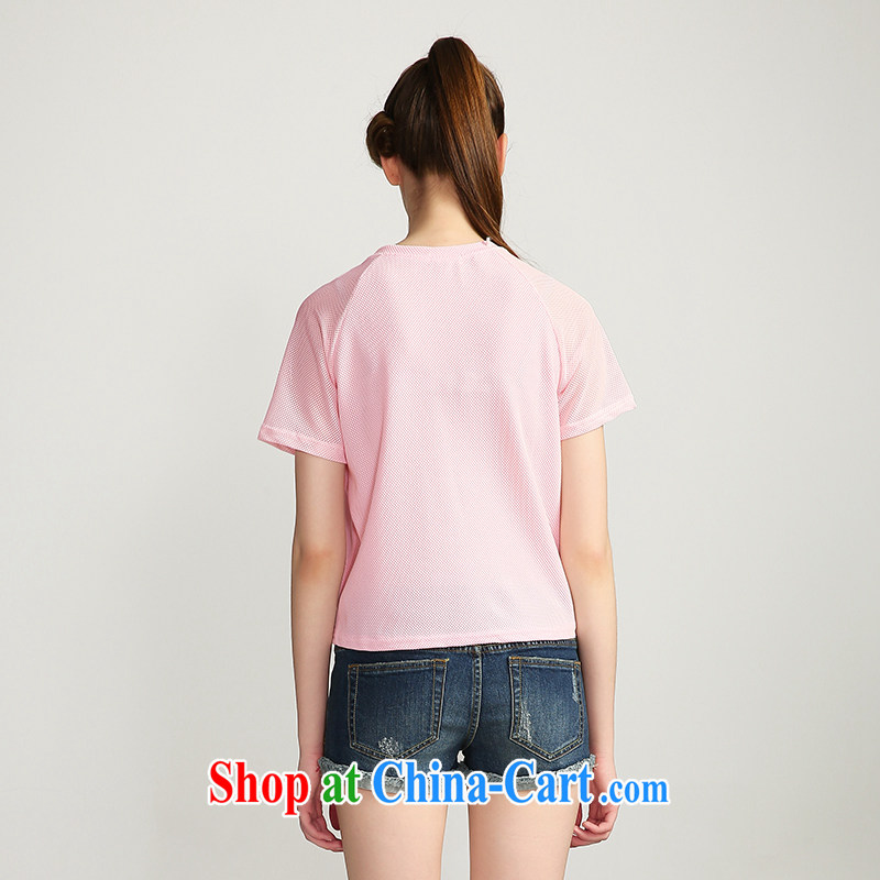 The Mak is the adolescent girls with 2015 summer new, thick mm mesh letter pattern short-sleeved shirt T 652153020 4 Sheung Shui XL, former Yugoslavia, Mak, and shopping on the Internet