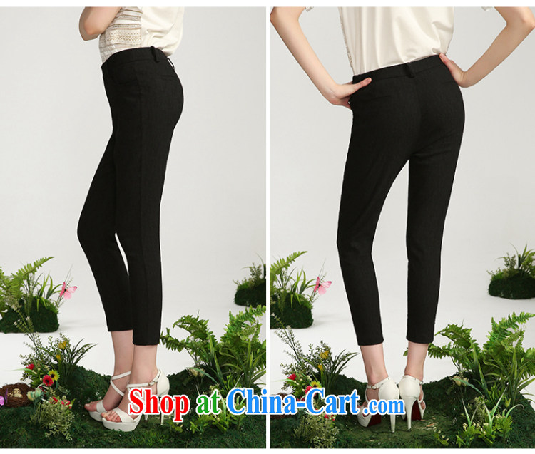 The Mak larger girls with 2015 summer new thick mm leisure 100 ground graphics thin 9 pants 652091138 black 2 XL pictures, price, brand platters! Elections are good character, the national distribution, so why buy now enjoy more preferential! Health