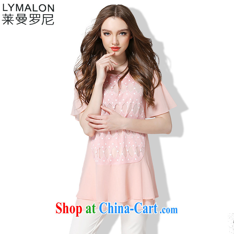 Lehman Luo, who focused on Graphics thin summer 2015 the Code women with high-end European and American fare is indeed more relaxed thick sister short-sleeved snow-woven dresses 1030 black XXXL, Lehman Ronnie (LYMALON), shopping on the Internet