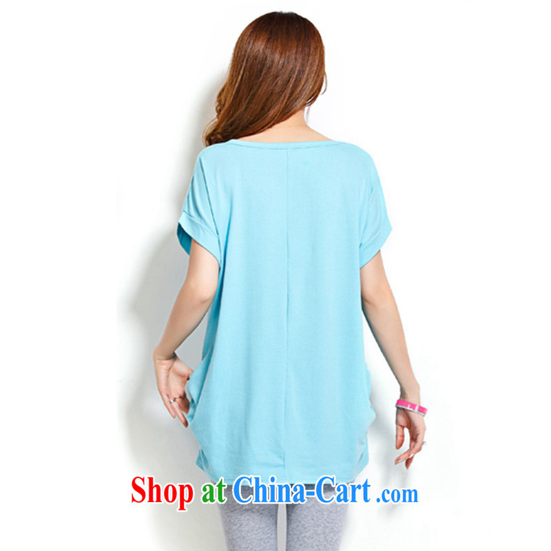 o Ya-ting 2015 summer New, and indeed increase, female fat mm video thin short-sleeved shirt T female liberal blue XL recommends that you 180 - 200 jack, O Ya-ting (aoyating), online shopping
