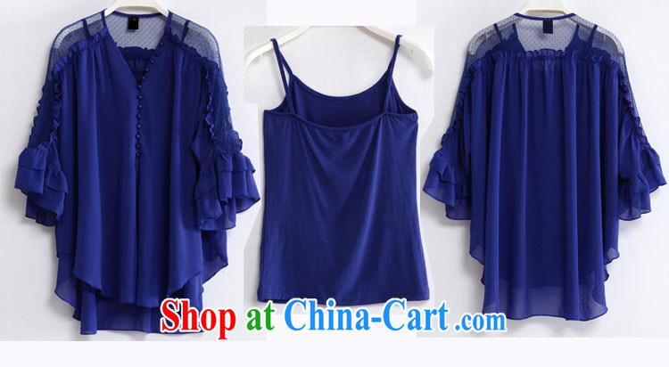 Szili Clinton snow woven shirts female short-sleeved summer 2015 mm thick New, and indeed increase, loose video thin lady snow woven shirts thick sister two-piece of Yuan T-shirt blue XXXL pictures, price, brand platters! Elections are good character, the national distribution, so why buy now enjoy more preferential! Health