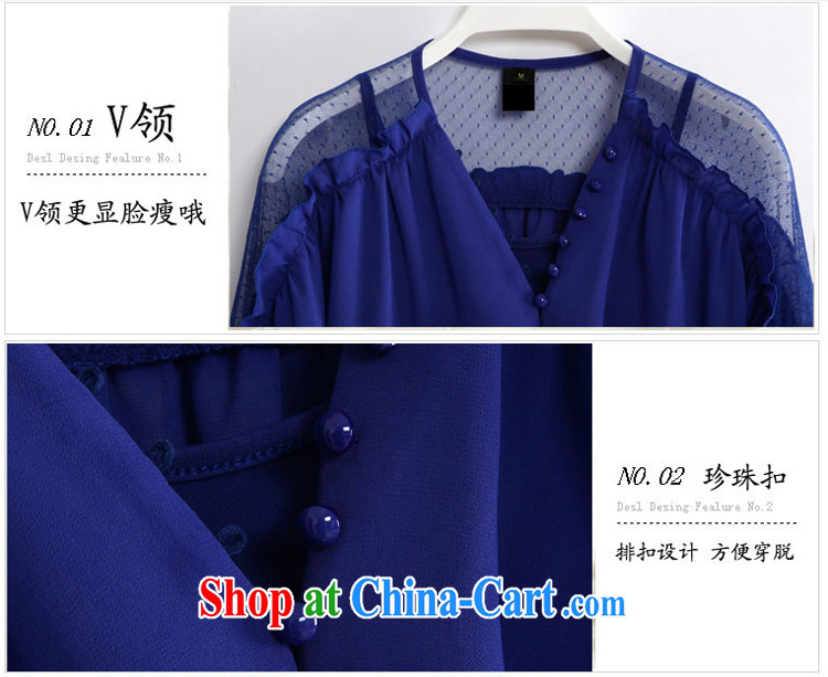 Szili Clinton snow woven shirts female short-sleeved summer 2015 mm thick New, and indeed increase, loose video thin lady snow woven shirts thick sister two-piece of Yuan T-shirt blue XXXL pictures, price, brand platters! Elections are good character, the national distribution, so why buy now enjoy more preferential! Health