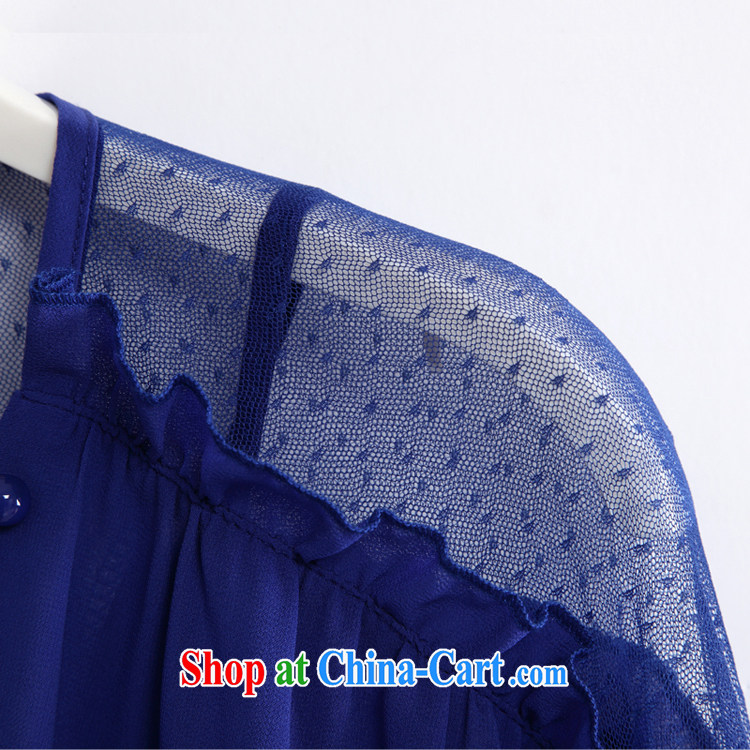 Szili Clinton snow woven shirts female short-sleeved summer 2015 mm thick New, and indeed increase, loose video thin lady snow woven shirts thick sister two-piece of Yuan T-shirt blue XXXL pictures, price, brand platters! Elections are good character, the national distribution, so why buy now enjoy more preferential! Health