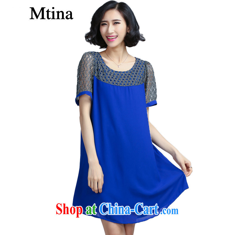 The Mtina Code women's clothing dresses snow woven summer 2015 new Korean version stamp duty has been the dress loose the code 6067, black L, dreams of economy (Mtina), shopping on the Internet