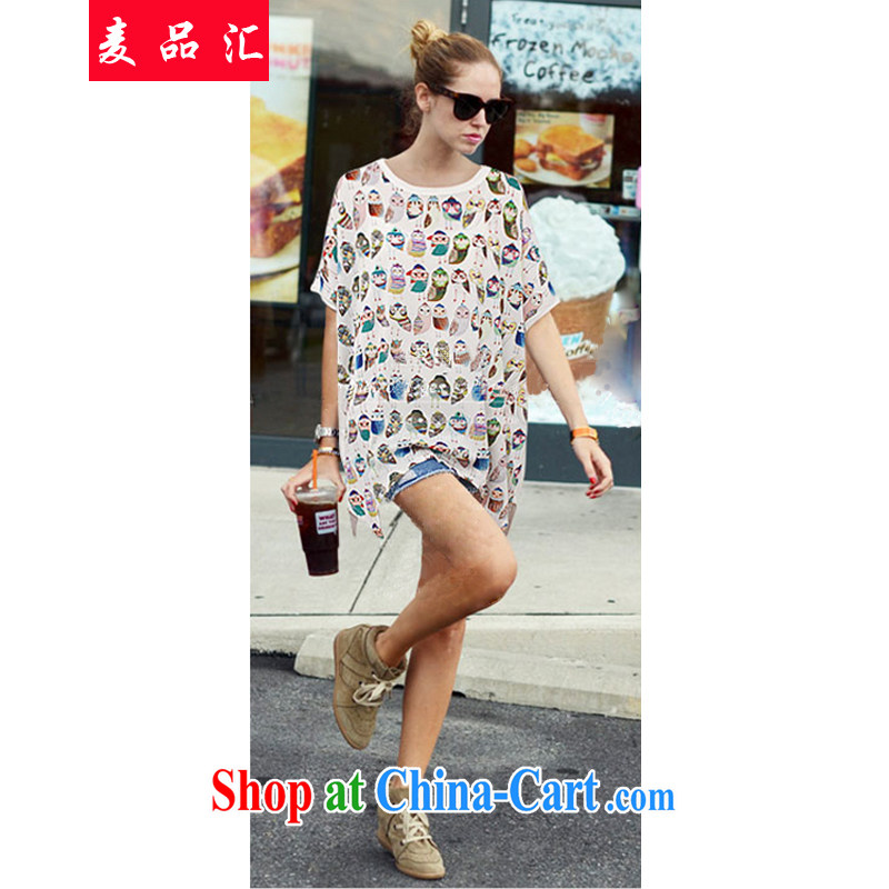 Mr MAK, Exchange 2015 thick sister summer Korean ultra-plus is indeed increasing, female stamp T-shirt bat loose video thin short-sleeved T T-shirt 9118 black 3 XL, wheat products, and shopping on the Internet