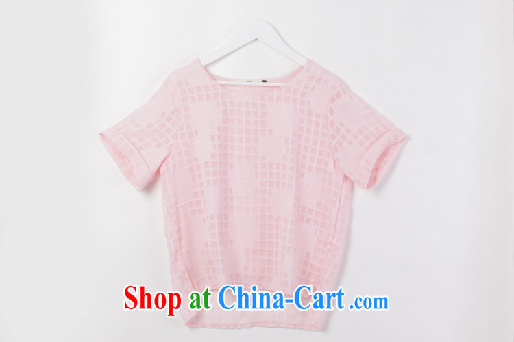 The load is increased, female T shirts 2015 new summer round-collar short-sleeve plaid rose blossoms loose T-shirt graphics thin commuter 100 ground m thick pink XXL approximately 145 - 160 Jack pictures, price, brand platters! Elections are good character, the national distribution, so why buy now enjoy more preferential! Health