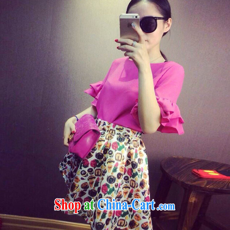 Tang year summer new, larger female sweet loose snow woven shirts two-piece dresses thick MM picture color 7105 XL 5 180 - 195 jack, Mr Henry Tang, and shopping on the Internet